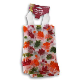 Fantastic Fall Autumn Treat Sacks with Handles - 6 Count (Leaves)