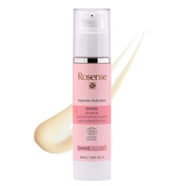 Face Cream 50 ml for Dry & Sensitive Skin with Rose Complex & Hyaluronic Acid - Anti Wrinkle Moisturising Cream by Rosense, Ecocert Natural Cosmetics Certified, Vegan & Dermatologically Tested