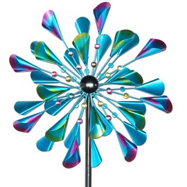 Decoroca Wind Spinner for Garden and Yard - 72" Large Metal Wind Spinner - Outdoor Decor Sculpture