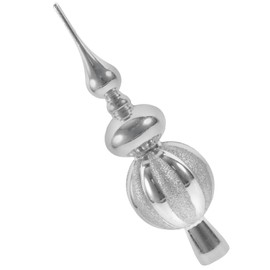 COHEALI Christmas Tree Topper 23CM Spherical Christmas Tree Topper Ornaments Holiday Indoor Suitable for Home Party Decoration Silver