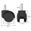 5 PCS Office Chair Caster Wheels,11mm Standard Size Chair Casters