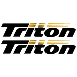 Imagnt Studio Set of 2 Boat Hull Vinyl Decals Graphics for Triton Boats, Restoration Stickers, Size 28 inches