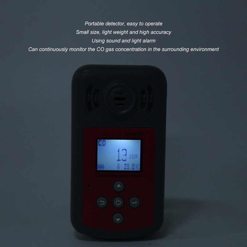 Carbon Monoxide Meter Handheld Portable CO Gas Analyzer High Accuracy
