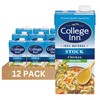 COLLEGE INN Unsalted Chicken Stock, 12 Pack, 32 oz Carton