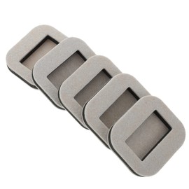 Housoutil 5Pcs Bed Stoppers Furniture Wheel Stoppers Felt Furniture Caster Cups for All Wheels of Furniture Sofa Bed Chairs