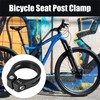 X AUTOHAUX 34.9mm Aluminium Alloy Bicycle Seat Post Clamp Seat