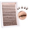 Mavphnee Brown Lash Clusters 168 Pcs Natural Looking 8-16MM Eyelash