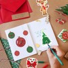 24 Pcs Christmas Sticky Note,12 Style Cartoon Santa Claus Snowman