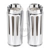 Unbranded Chrome 2" Extended Fork Cans Boots Cover For Harley