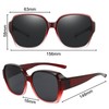 DAVBNM 2 Pcs Over Glasses Sunglasses Women, Polarised Trendy Square