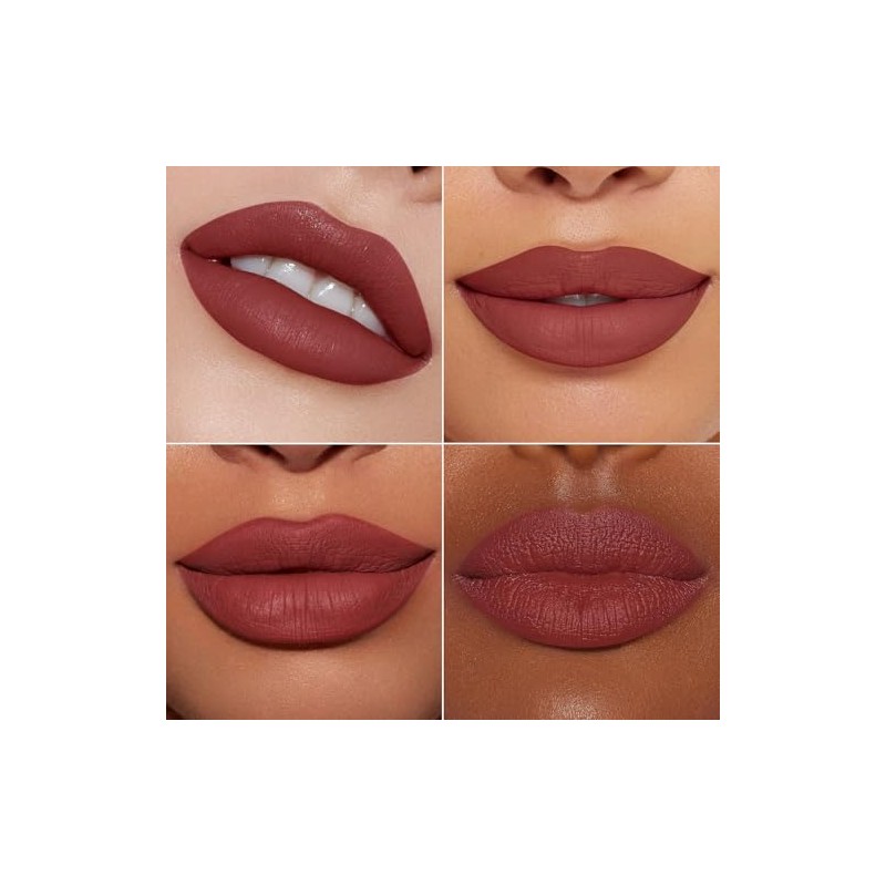 MAKI YIKA- Lápiz labial marrón nude para mujer, lápiz labial