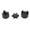 1/2" to 5/8" L075 Flexible 3-Piece L-Jaw Coupling Set &