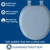 Mayfair Padded Toilet Seat, Cushioned Soft Vinyl over Wood Core