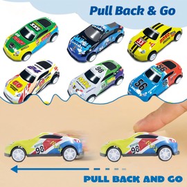 12Pcs Mini Pull Back Cars – Party Bag Fillers for Kids, Mini Toy Cars for Boys & Girls, Party Favours & Stocking Fillers Birthday Partys Bags for 3-6 Year Old Toddlers (Style A)