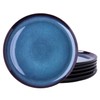 LERATIO Ceramic Plate Set of 6,8.5 Inch Reactive Glaze Light