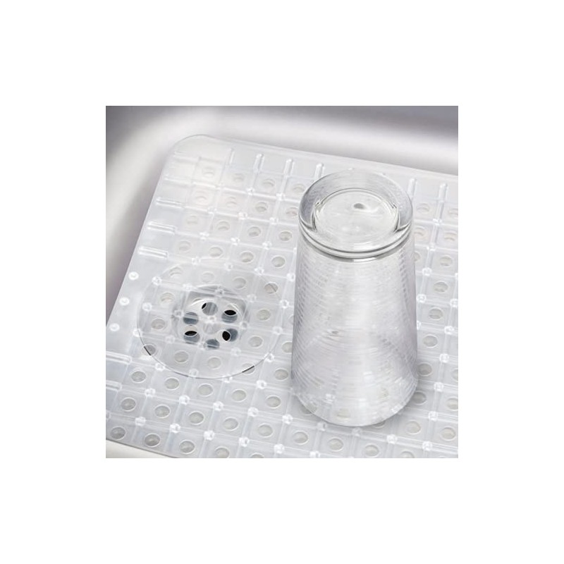 Addis 631861 Cushion Soft Sink Mat, Clear, Ceramic, Multicolour, 31_x_27_cm