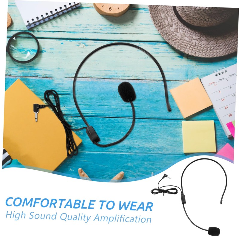 BESPORTBLE Wired Headset Microphone for Teachers and Tour Guides Voice