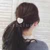 Herbeluemily Hair Rubber Hair Accessories, Antique Gold, Heart, Silver, Flat