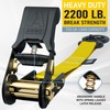 AUGO Ratchet Straps Heavy Duty 4 Pack -15 FT -