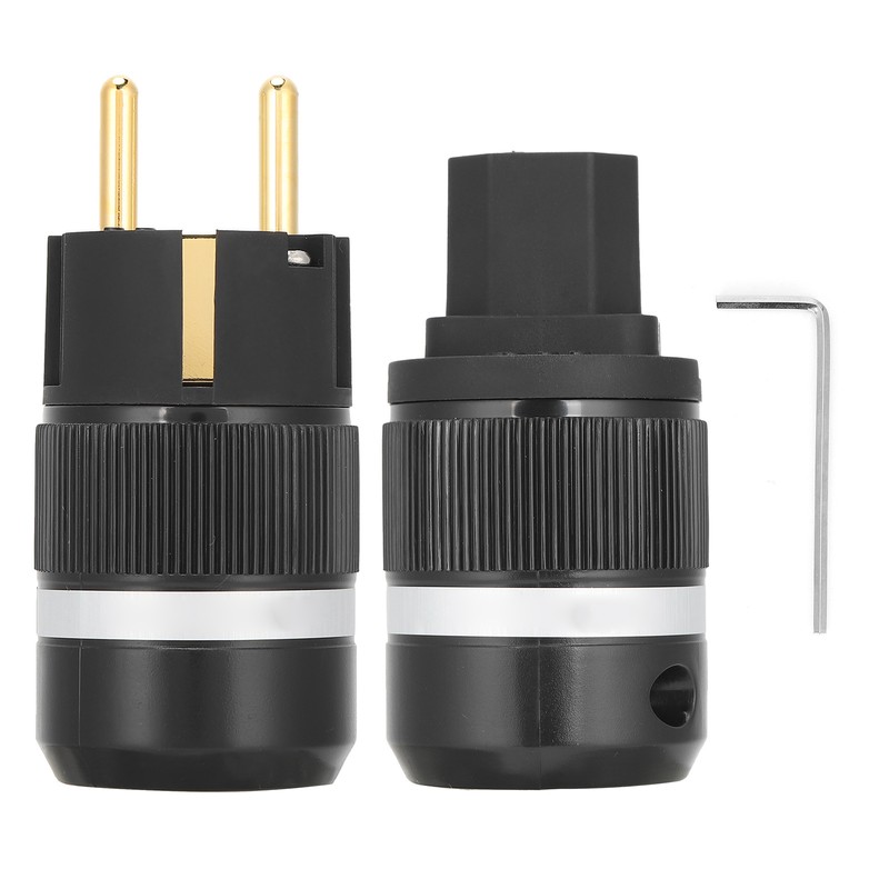 Monosaudio Pure Copper 24K GoldPlated Power Plug for Audio Power