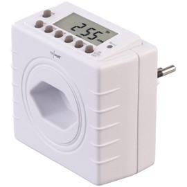 revolt Digital Timer for Type J Socket, LCD Display, Up to 2300 W (230 V Timer)