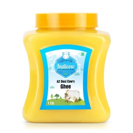 INDICOW A2 Cow Ghee (Grass Fed A2 Cows, Paleo and Keto, Non-GMO)(500ml, 16.9Oz)…
