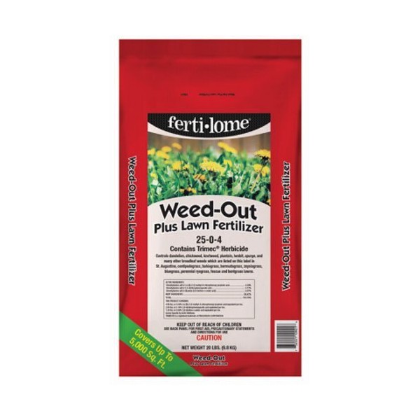 Fertilome (10921) Weed-Out Plus Lawn Fertilizer 25-0-4 (20 lbs.)