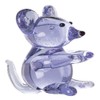 Miniature Glass Mouse Figurines