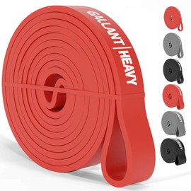 Gallant Resistance Bands - Pull Up Bands Set - Different Levels, Thick, Heavy, Stretch Bands for Exercise, Workout, Calisthenics, Powerlifting, CrossFit, Yoga - Men and Women (Red 50lbs)