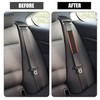 X AUTOHAUX 2pcs Universal Seat Belt Shoulder Pad Faux Leather
