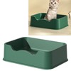 Cat Litter Pan Square Large Capacity Cat Litter Basin Spatter