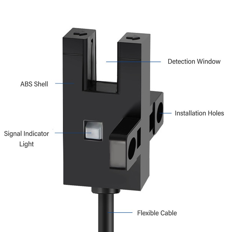 5Pcs Photoelectric Switch Sensor U Shaped Slot Photoelectric Switch Accessory