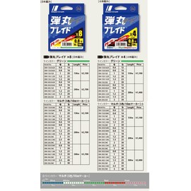 Major Craft PE Line Bullet Braid 8 Braid Multi-Color DB8-150/1MC Multicolor 150M/1.0