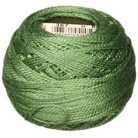 DMC 116 8-367 Pearl Cotton Thread Balls, Dark Pistachio Green, Size 8