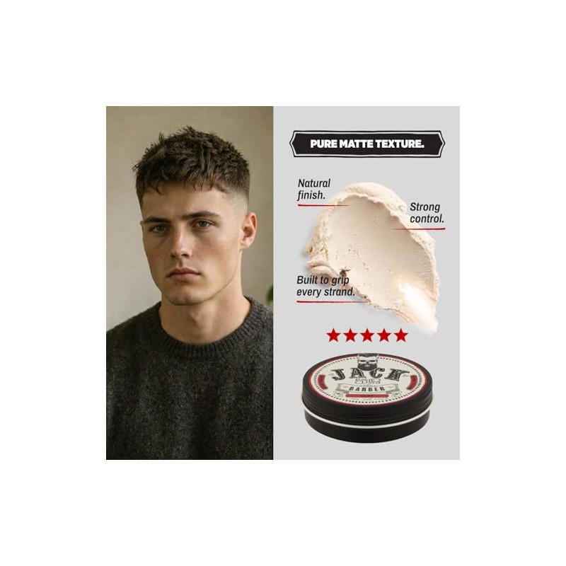 Jack The Barber - Arcilla de 95 g, acabado mate,