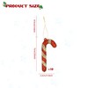 10PCS Christmas Glitter Candy Cane, Xmas Tree Plastic Candy Canes