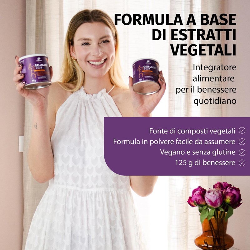 Nature's Finest Cellulite PRO, Integratore in Polvere 125 g