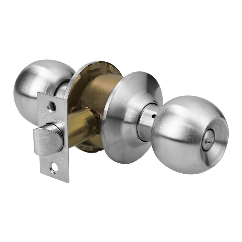 Hermex CEPO-31B, Cerradura pomo, cromo mate, esfera, baño