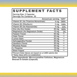 Angry Supplements Stress Less Day-Time Mood Support Pills – Natural Stress Relief with Ashwagandha, Rhodiola, L-Theanine, Magnesium & B Vitamins– Calm Focus & Mental Clarity – 60 Capsules (1-Bottle)