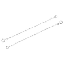 Adabele - Extensor de cadena de cable de plata de ley 925 auténtica, de 5 pulgadas, fino pero fuerte, extensión para collar, tobillera, pulsera, joyería SS102-5
