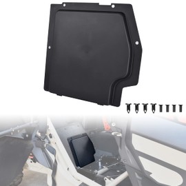 SAUTVS Battery Cover Kit for Can-Am Maverick X3, Black Plastic Battery Cover Plate for Can Am Maverick X3 MAX 2017-2025 All Models Accessories