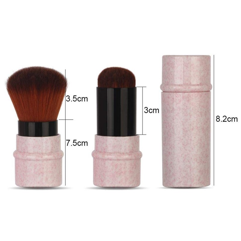 Blush Makeup Brush, Retractable Kabuki Face Brush, Portable Makeup Brush