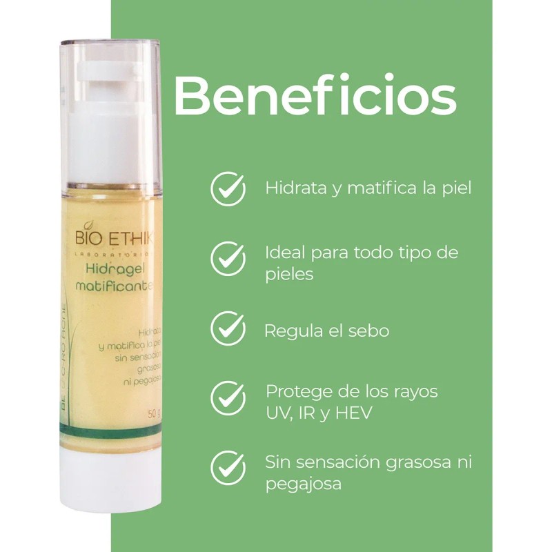 Bioethik Crema Facial Matificante Hidratante Control Brillo