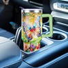 omezin 40 Oz Butterfly Theme Tumbler With Handle With Lid