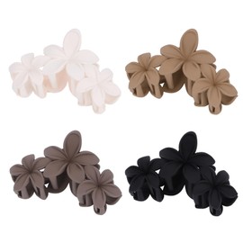 Hawaiian Flower Hair Clips Large Matte Hair Claw for Women Non-Slip Strong Hold Clips for Thick Hair, Hair Accessories