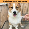 AZWOOD Dog Combs 2-in-1 Stainless Steel Pet Comb, Professional Pet