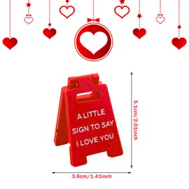 A Little Sign to Say I Love You Valentines Day Gifts,Funny Office Home Table Desk Decor,Mini Sign Ornaments,for Wedding Birthday Marriage Anniversary Couple Fiancee Wife Husband