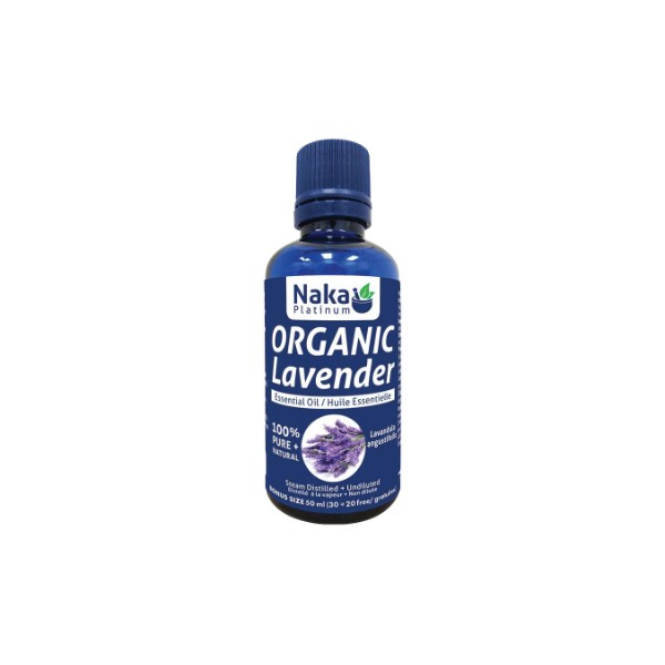 Naka 100% Pure Lavender Essential Oil (Organic) - 50ml + BONUS