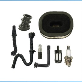 Fremnily Air Filter+Fuel Oil Line Filter+Impulse Line+Spark Plug+Intake Manifold Boot compatible with Stihl 044 046 MS440 MS460 Chainsaw