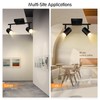 BoostArea 2-Light Track Lighting Kit, LED Track Lighting with GU10